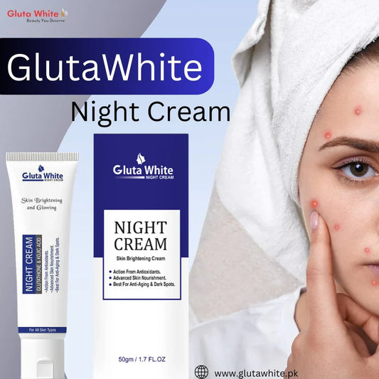 Gluta White Night Cream Tube Pack
